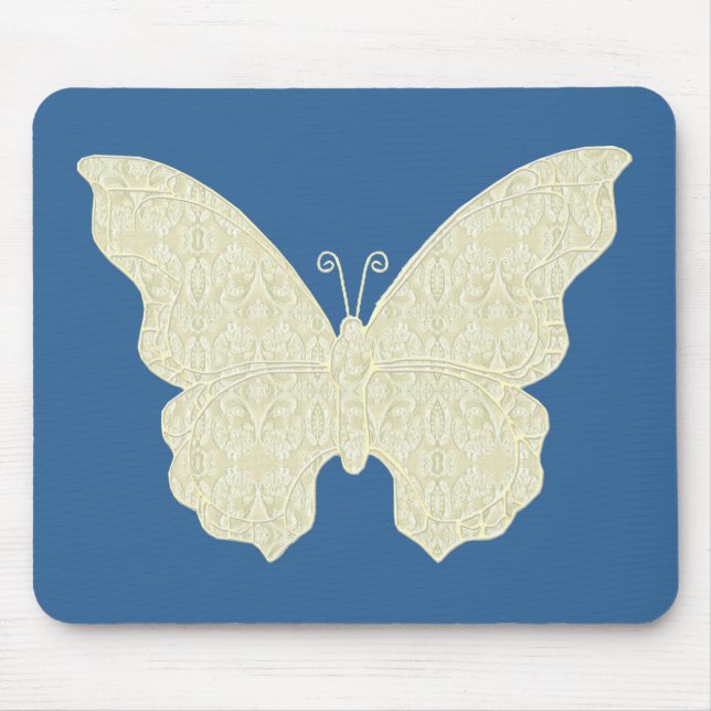 Lace Butterfly Mouse Pad (Front)