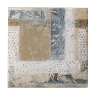 Lace Collage II Ceramic Tile