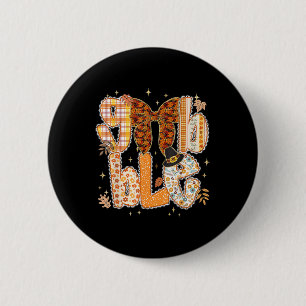Lace Coquette Thanksgiving Gobble Preppy Turkey Fa 6 Cm Round Badge