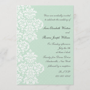 Lace Cover Wedding Invitation