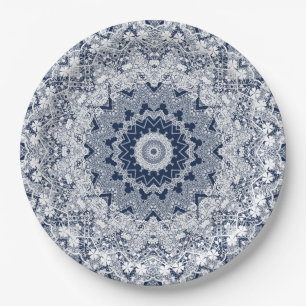 Lace decoration paper plate