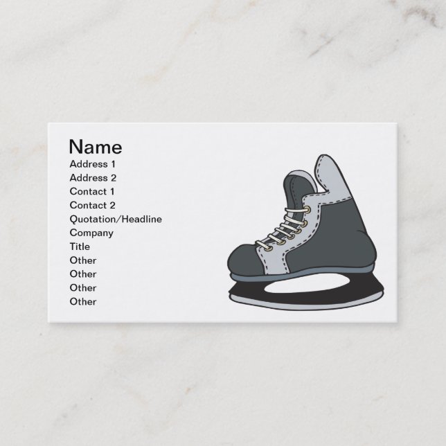 Lace Em Up Business Card (Front)