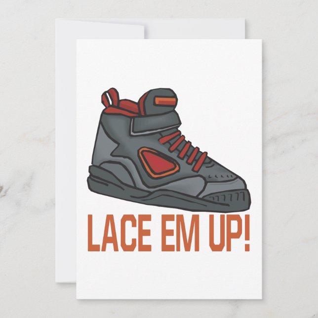 Lace Em Up Invitation (Front)