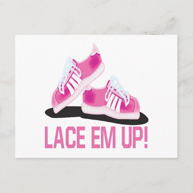 Lace Em Up Postcard (Front)
