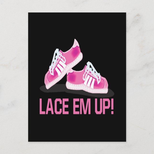 Lace Em Up Postcard (Front)
