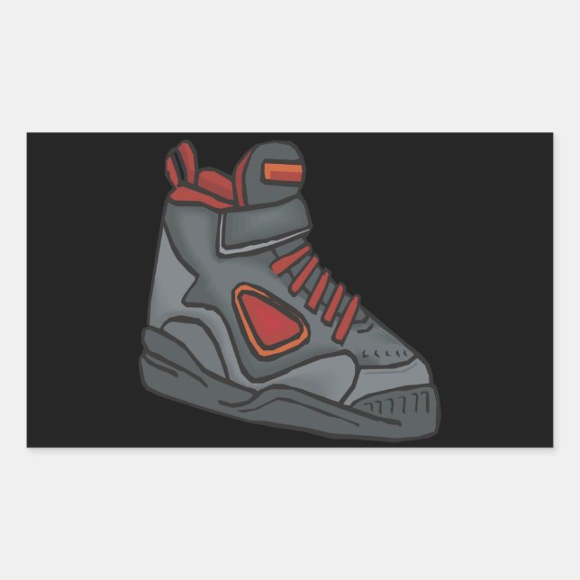 Lace Em Up Rectangular Sticker (Front)