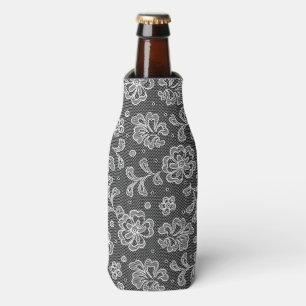 Lace fabric pattern 1 bottle cooler