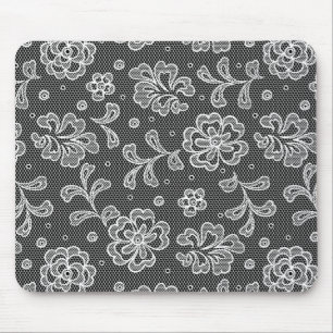 Lace fabric pattern 1 mouse pad