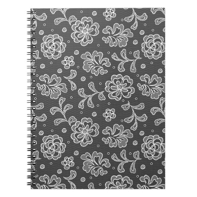 Lace fabric pattern 1 notebook (Front)