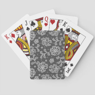 Lace fabric pattern 1 playing cards