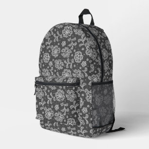 Lace fabric pattern 1 printed backpack