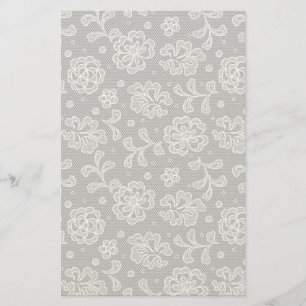 Lace fabric pattern 1 stationery