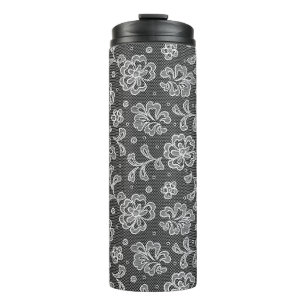 Lace fabric pattern 1 thermal tumbler