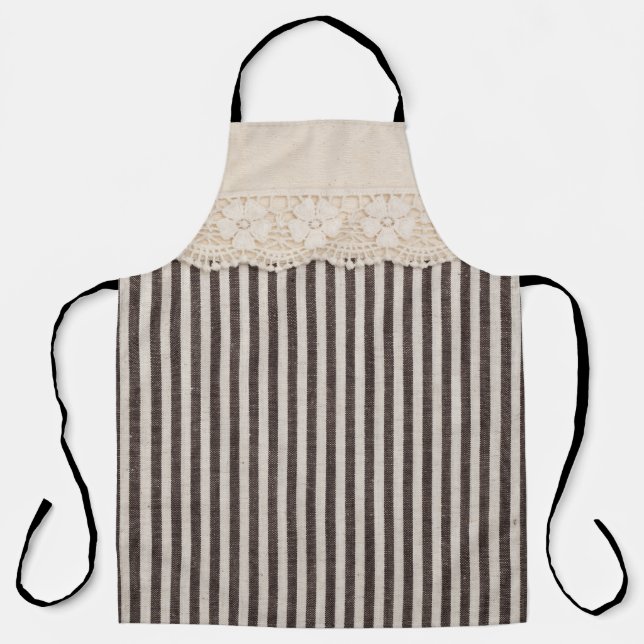 Lace fabric textile texture, background pattern. apron (Front)