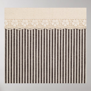 Lace fabric textile texture, background pattern. poster