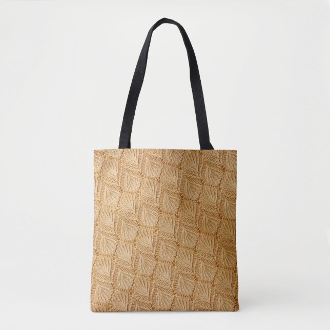 lace fabric textures tote bag (Front)