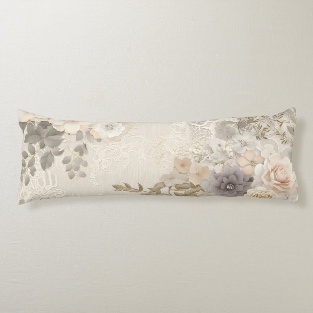 Lace & Floral Body Cushion (Front)