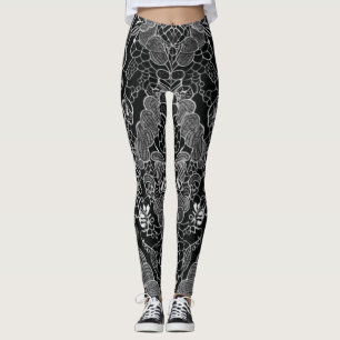 Lace Floral Harmony Leggings