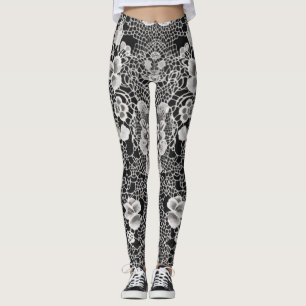 Lace Floral Harmony Leggings