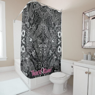 Lace Floral Harmony Shower Curtain