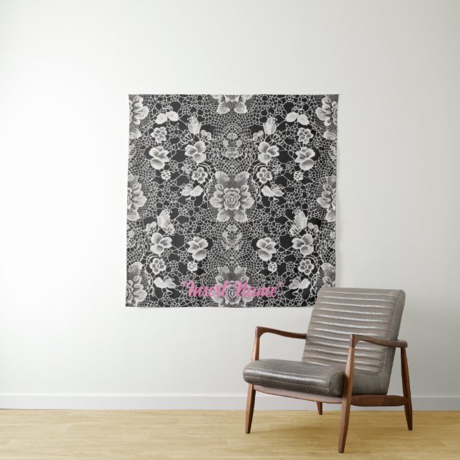 Lace Floral Harmony Tapestry (In Situ (Horizontal))