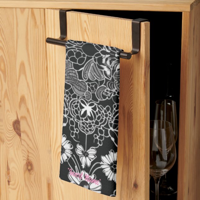 Lace Floral Harmony Tea Towel (Thirds Fold)