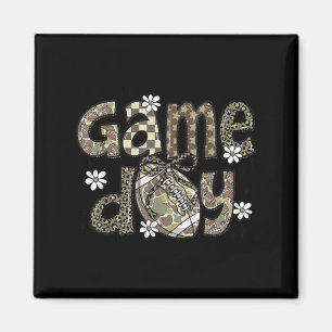 Lace Football Coquette Bow Camouflage Chequered Ga Magnet