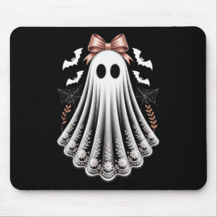 Lace Ghost Coquette Bow Women Girls Halloween Cost Mouse Pad