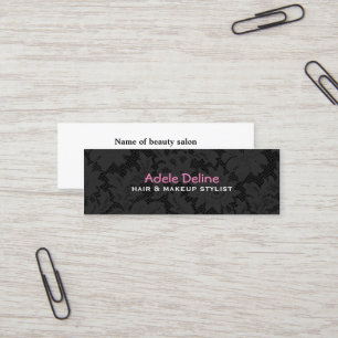Lace Hair and Makeup Stylist Business Card