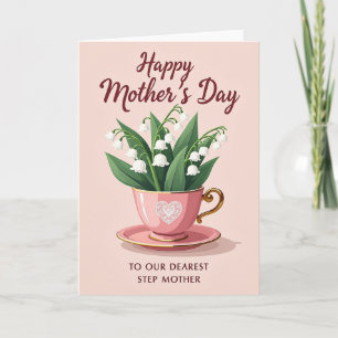 Lace Heart Teacup Occasion Card