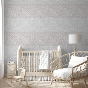  Lace Hearts / Mist Grey Wallpaper