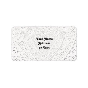 Lace-look Fabric Label