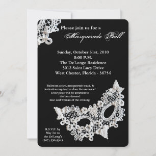 Lace Masquerade Ball Mask Costume Halloween Part Invitation