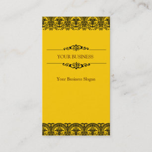 Lace Ornate Damask Business Card Design
