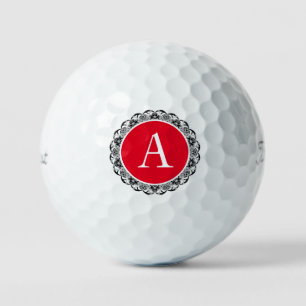 LACE PATTERN CUSTOM INITIAL GOLF BALLS