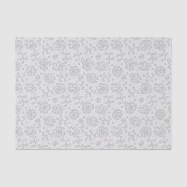Lace pattern, flower vintage 1 tissue paper (Front)