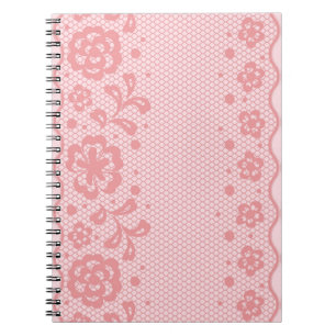 Lace pattern, flower vintage 3 notebook