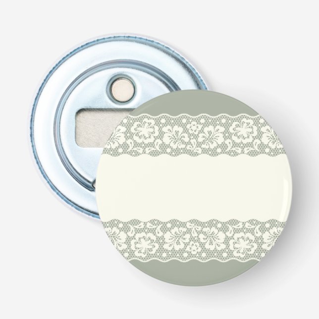 Lace pattern, flower vintage 5 bottle opener (Front)