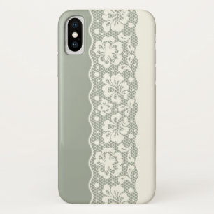 Lace pattern, flower vintage 5 iPhone x case