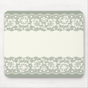 Lace pattern, flower vintage 5 mouse pad