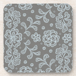 Lace pattern, flower vintage 6 coaster