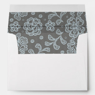 Lace pattern, flower vintage 6 envelopes