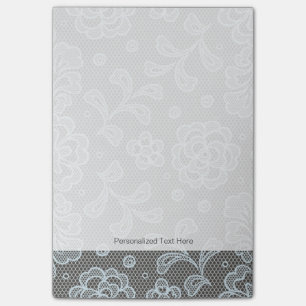 Lace pattern, flower vintage 6 post-it notes