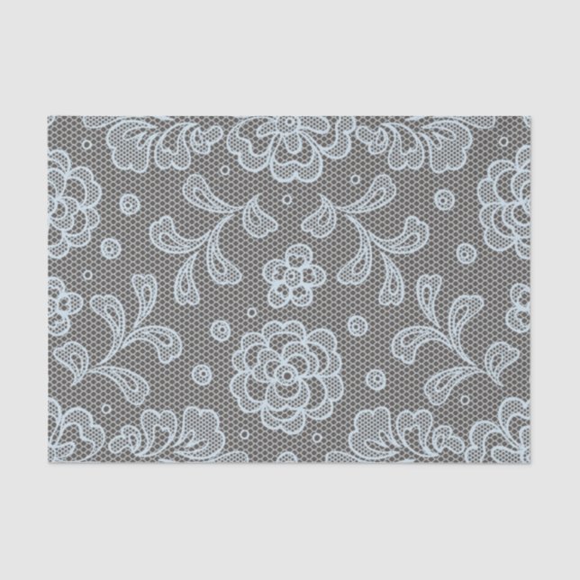 Lace pattern, flower vintage 6 tissue paper (Front)