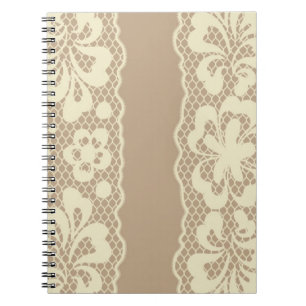 Lace pattern, flower vintage 7 notebook