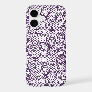 Lace pattern with butterflies