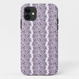 Lace pattern with butterflies iPhone 11 case