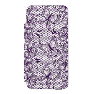 Lace pattern with butterflies incipio watson™ iPhone 5 wallet case