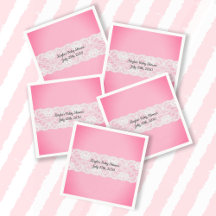 Lace Pink Baby Shower