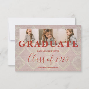 Lace Pre-K Graduation 3 Photos Textile Texture